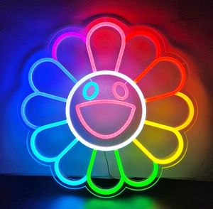 VST Enseigne au néon RVB personnalisable pour <span class=keywords><strong>café</strong></span>/chambre à coucher, décoration florale solaire - Product Image 5