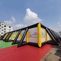 Terrain de paintball gonflable mobile, tente géante pour arène sportive, pour enfants et adultes, promotion publicitaire en plein air, 1 an