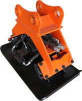 Compacteur routier vibrant Gaohong pour excavatrice, système entièrement hydraulique, moteur et boîte de vitesses pour excavatrice 3-35t