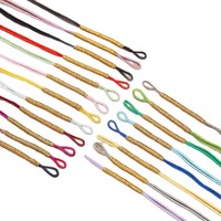 Cordon de pendentif en fil d'or enroulé de nylon, petit accessoire de bricolage pour la fabrication de bijoux, fournitures pour bracelets, matériel de tissage