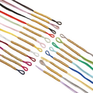 Nylon Wrapped Gold Thread <b>Pull</b> Ring Pendant Cord Small DIY Jewelry Accessories Bracelet Making Supplies Weaving Material - Product Image 5
