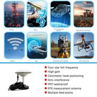 Antena GNSS RTK L1 L2 L5 de Fábrica, Antena Activa GPS BDS GLONASS Galileo para Topografía, IP67, para Agricultura de Precisión y UAV