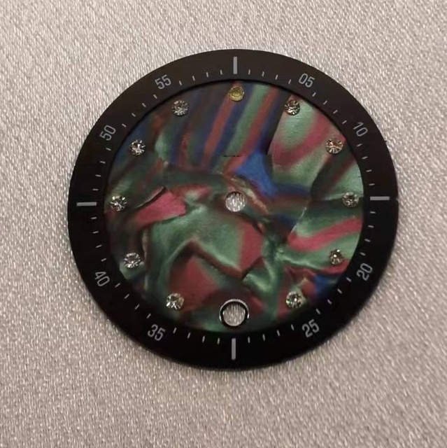 Watch Dial Manufacturer Logo Custom Diamond Mop Watch Dial Printing