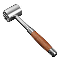 Maillet attendrisseur en acier inoxydable 304, marteau double face, outil de battage robuste pour steaks, morceaux de bœuf et de poulet