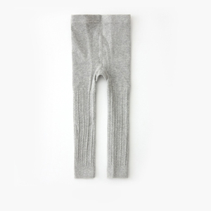 Hot Selling Großhandel Frühling und Herbst New Nine Cent Pants Kinder gestrickte Baumwoll hose jedes Match Lovely Cotton Girl Leggi - Product Image 5