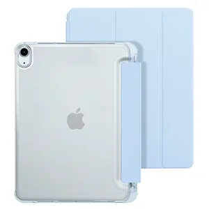 Potlood Houder Driebladige Magneet Cover Smart Magnetische Tablet Lederen Folia Case Voor Ipad Mini 6 2021