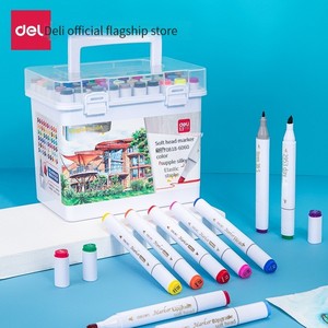 Marcadores Deli 70818, 48 Colores, Doble Punta, Tinta de Acuarela, para Estudiantes de Arte, Niños, Dibujo a Mano, con Base de Alcohol - Product Image 2