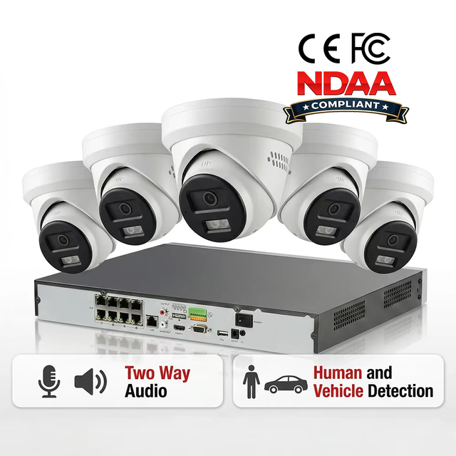 HIK OEM IPC-T260HAP-LUF/SL 6MP Hybrid Light MD 2.0 IP Network Camera with Two Way Audio NDAA Compliant for Retailer Installer