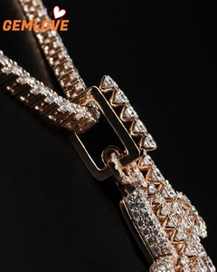 Collier initial en or massif 9K-18K de qualité supérieure, pendentif en diamant naturel et cultivé en laboratoire, ensemble de bijoux fins de luxe - Product Image 4
