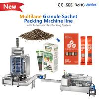 Machine d'emballage automatique multi-voies pour sachets de granulés de graines de chia, machine d'emballage en boîte en carton