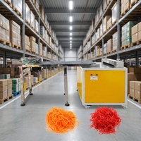 Machine à déchiqueter le papier crépon à économie d'énergie, produisant des bandes de papier recyclables pour le rembourrage de sécurité des colis cosmétiques