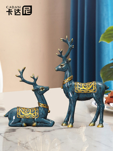 งานฝีมือเรซินรูปไฮเอนด์หรูหราศิลปะพื้นบ้านแบบครบวงจรจับคู่ตู้ไวน์ทีวีสำหรับบ้านห้องนั่งเล่นเครื่องประดับสำนักงานของขวัญตกแต่ง - Product Image 5