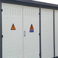 Poste de transformation préfabriqué compact de type coffret triphasé pouvant adopter des transformateurs secs ou immergés dans l'huile