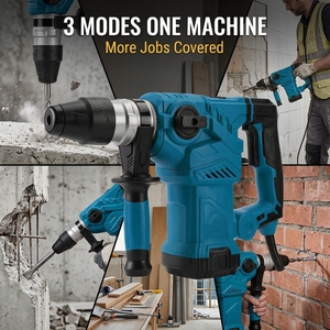 Marteau perforateur rotatif électrique industriel SDS <span class=keywords><strong>Plus</strong></span> <span class=keywords><strong>1500W</strong></span> 5.5J 32mm à 3 modes haute puissance pour la construction (vente en gros) - Product Image 5