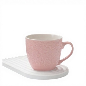 Artículo de gran venta: Taza de café espresso de cerámica con diseño moderno para uso en restaurantes y oficinas, taza de café MInd Relief de UO INDIA. - Product Image 3