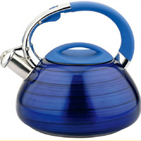 Bouilloire sifflante en acier inoxydable 3L, fabriquée en Chine, écologique, compatible lave-vaisselle, pour cuisinière avec fond à induction, pour usage domestique