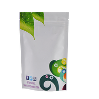 Bonbons caféine mat feuille d'aluminium emballage bonbons sacs givré fermeture éclair 3.5 grammes Anti-odeur enfants Polyester mylar sac fermeture éclair
