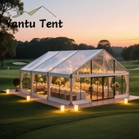 Tentes de réception de haute qualité pour mariages et événements, tentes transparentes semi-permanentes en PVC à vendre