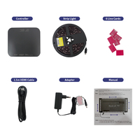 Kit de bande lumineuse LED Ambilight Joystar 4K 60HZ 100 pouces pour téléviseur, synchronisation HDMI 2.0, boîte RGBIC, 16 millions de couleurs, rétroéclairage 7m avec contrôle par application
