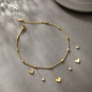 गहने थोक स्टेनलेस स्टील सोने की प्लेटेड फैशन तितली हृदय स्टारफिश आकर्षण क्यूबन श्रृंखला महिलाओं के लिए - Product Image 3