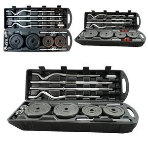 Ensemble d'<span class=keywords><strong>haltères</strong></span> de musculation robustes de 50 kg et 55 kg, <span class=keywords><strong>haltères</strong></span> réglables pour la salle de sport, <span class=keywords><strong>haltères</strong></span> en fonte - Product Image 2