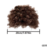 Perruque Afro Bouclée Rétro des Années 90 PESENAR, Accessoire de Coiffure Vintage pour la Mode Urbaine
