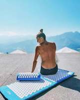 Tapis et oreiller d'acupression en lin à picots de lotus pour le yoga et le Pilates, marque privée, pour le sport et les loisirs