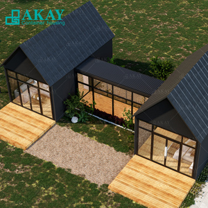 Nhà lắp ghép di động kiểu biệt thự 2 phòng ngủ, khung thép, tiêu chuẩn Mỹ, thiết kế mới, nhà tiền chế B2B - Product Image 1