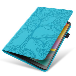 Funda protectora para tableta de cuero PU con patrón de árbol en relieve para <span class=keywords><strong>Samsung</strong></span> <span class=keywords><strong>Galaxy</strong></span> <span class=keywords><strong>Tab</strong></span> A9 Plus A9 A8 S9 S9FE, funda protectora para tableta con ranura para tarjeta - Product Image 3
