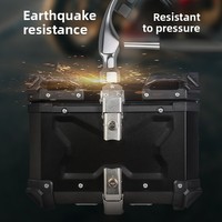 Boîte arrière de moto tout-terrain à dégagement rapide 28L-100L, coffres latéraux en alliage d'aluminium, étanches, trois boîtes