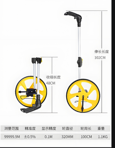 Zozen เครื่องมือวัดระยะทางดิจิตอลลูกกลิ้งเดินขนาดเล็กพร้อมล้อเมตริกสำหรับวัดและวัด - Product Image 4