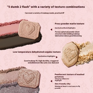 <span class=keywords><strong>Paleta</strong></span> Multifuncional Flower Knows Strawberry Cupid para Piel Clara, Rubor, Iluminador, Sombras de Ojos en Polvo - Product Image 4