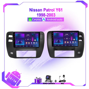 Pour <span class=keywords><strong>Nissan</strong></span> Patrol Y61 1998-2003 WIFI BT Autoradio Lecteur multimédia vidéo Android 13 CarPlay sans fil Écran IPS Caméra de recul - Product Image 4