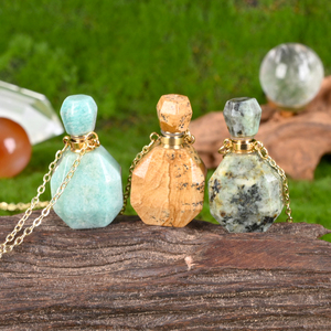 Nouveau design, flacons de parfum et d'huiles essentielles en cristal de quartz naturel de haute qualité, pendentif pour la décoration - Product Image 4