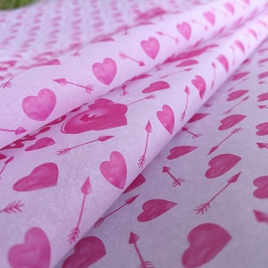 OEM Thiết Kế Tùy Chỉnh In Màu Hồng Dễ Thương Tim Logo 17GSM Màu Gói Quà Tặng Gói Giấy Lụa Cho Hộp - Product Image 5