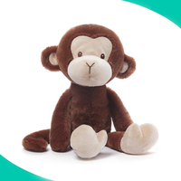 Mono de Peluche Personalizado al por Mayor, Mono de Peluche Suave y Abrazable con Corazón
