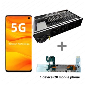 Plateforme de Farming de Bots 5G pour YouTube et <span class=keywords><strong>iPhone</strong></span>, compatible avec les téléphones portables 110V et S21FE - Product Image 1