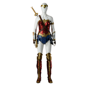 Costume da <span class=keywords><strong>Wonder</strong></span> <span class=keywords><strong>Woman</strong></span> DC Personalizzato Set Completo per Donna Adulta Cosplay di Halloween Personaggio Cinematografico con Mantello per Eventi e Spettacoli - Product Image 1