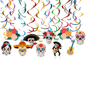 Decoración <span class=keywords><strong>de</strong></span> Fiesta <span class=keywords><strong>de</strong></span> Halloween con Temática del Día <span class=keywords><strong>de</strong></span> <span class=keywords><strong>Muertos</strong></span> Mexicano, Pancarta con Calaveras, Adorno para Pastel, Globos <span class=keywords><strong>de</strong></span> Papel y Plástico, Día <span class=keywords><strong>de</strong></span> los <span class=keywords><strong>Muertos</strong></span> - Product Image 2