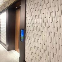 Panneaux muraux modernes en mousse PU imitation plumes, grands formats, imperméables et ignifuges pour l'intérieur