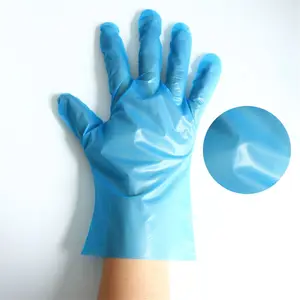 Einweg Pe Handschuh Kunststoff Haushalts handschuh angepasst 100 Stück Box Handschuh für Küchen lebensmittel
