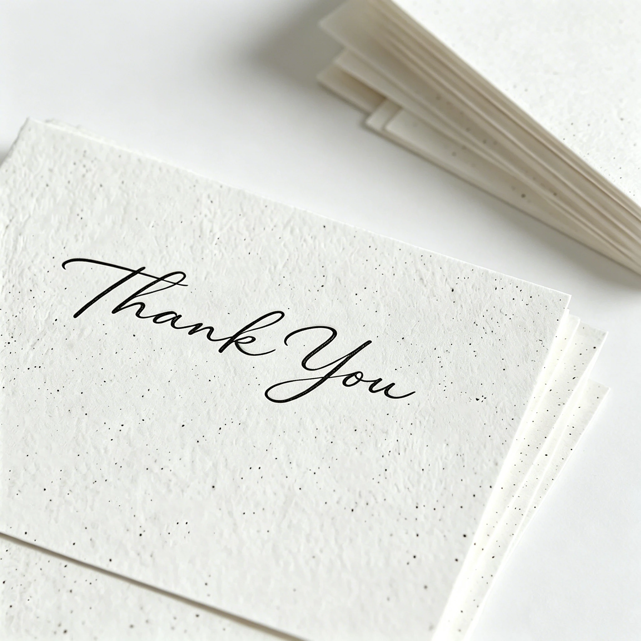 Custom Luxury Seed Paper 3D Embossed Letterpress Logo Name Tags Business Greeting Cards For Small Business