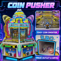 Machines de jeux d'arcade Coin Pusher, Fourniture d'usine pour FEC, Coin Pusher à bonus, Coin Pusher à 6 jeux, En vente en gros