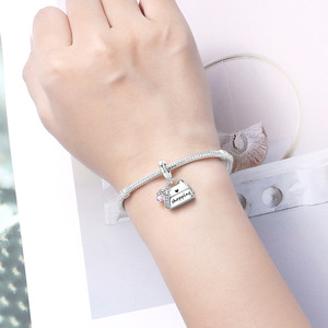 Pulsera de Cuentas de Cobre Blanco Original - Joyería Colgante Decorativa para Mochilas de Niñas, Accesorios Personalizados para Mujer - Product Image 6