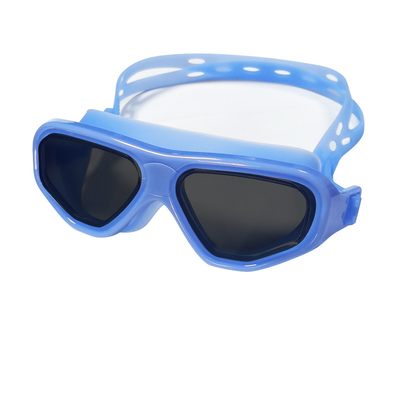 Blue Frame Black Swimming Goggles