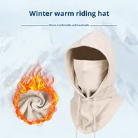 Cagoule polaire thermique de haute qualité pour cyclisme et moto, style capuche intégrale, vente en gros