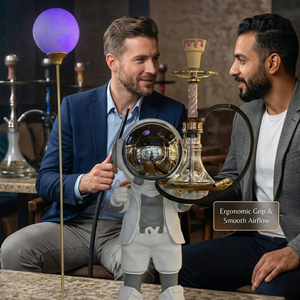 Accesorios para Shisha en Stock del Fabricante: Bandeja para Hookah con Diseño de Astronauta, Adornos Creativos para Salón de Shisha - Product Image 3