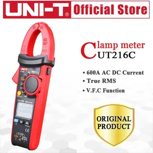 Multimètre numérique à pince UNI-T UT216C 600A, gamme automatique AC, NCV, V.F.C, Diode, Lampe torche LCD, Testeur de température OEM - Product Image 4