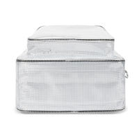 Sac à dos antistatique grande capacité en PVC pour salle blanche, étanche, transparent, avec grille, sacoche à outils entièrement en maille pour ordinateur