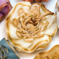 Éponge de loofah personnalisée en usine, 50g, en forme de fleur, rose, en maille, pour exfoliation, douche, bain, boule de lavage, éponge luffa